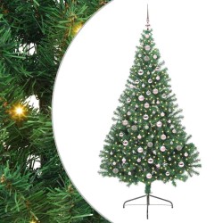Sapin de Noël artificiel pré-éclairé Vert 240 cm PVC 543929543929