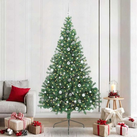 Sapin de Noël artificiel pré-éclairé Vert 240 cm PVC 543931543931
