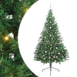 Sapin de Noël artificiel pré-éclairé Vert 240 cm PVC 543931543931