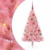 Sapin de Noël artificiel pré-éclairé Rose 150 cm PVC 543942543942