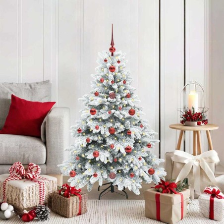Sapin de Noël artificiel avec 150 LED Blanc 120 cm PE et PVC 543947543947