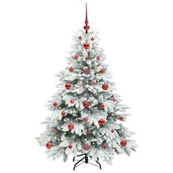 Sapin de Noël artificiel avec 150 LED Blanc 120 cm PE et PVC 543947543947