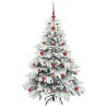 Sapin de Noël artificiel avec 150 LED Blanc 120 cm PE et PVC 543947543947