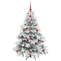 Sapin de Noël artificiel avec 150 LED Blanc 120 cm PE et PVC 543947543947