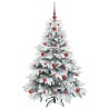Sapin de Noël artificiel avec 150 LED Blanc 120 cm PE et PVC 543947543947
