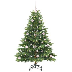 Sapin de Noël artificiel avec 150 LED Vert 150 cm PE et PVC 543948543948