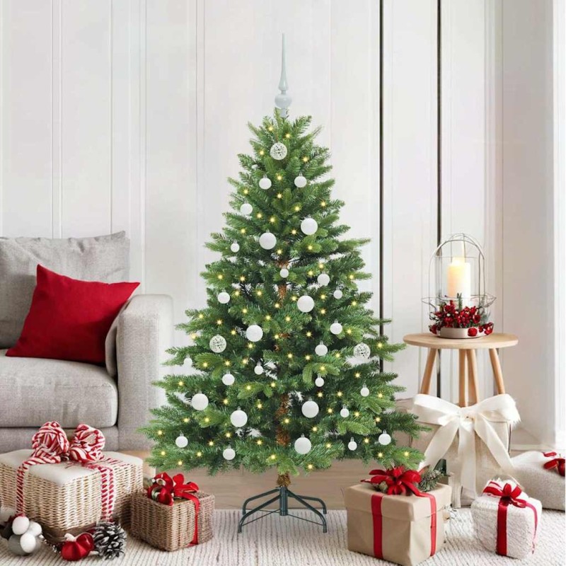 Sapin de Noël artificiel avec 150 LED Vert 150 cm PE et PVC 543949543949