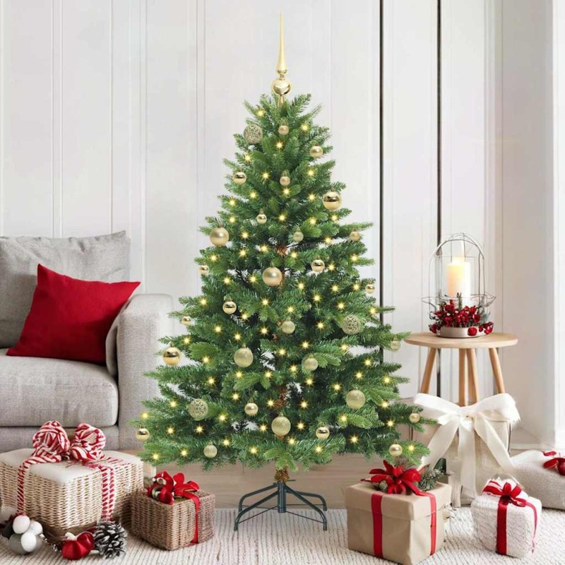 Sapin de Noël artificiel avec 150 LED Vert 150 cm PE et PVC 543950543950