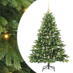 Sapin de Noël artificiel avec 150 LED Vert 150 cm PE et PVC 543950543950