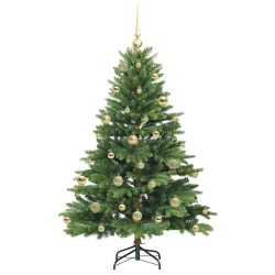 Sapin de Noël artificiel avec 150 LED Vert 150 cm PE et PVC 543950543950