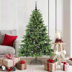 Sapin de Noël artificiel avec 150 LED Vert 150 cm PE et PVC 543951543951
