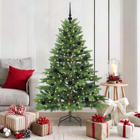 Sapin de Noël artificiel avec 150 LED Vert 150 cm PE et PVC 543951543951