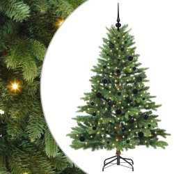 Sapin de Noël artificiel avec 150 LED Vert 150 cm PE et PVC 543951543951