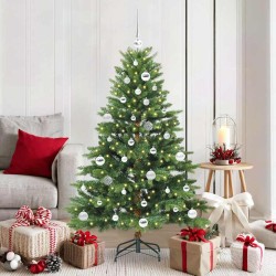 Sapin de Noël artificiel avec 150 LED Vert 150 cm PE et PVC 543952543952