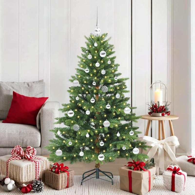 Sapin de Noël artificiel avec 150 LED Vert 150 cm PE et PVC 543952543952