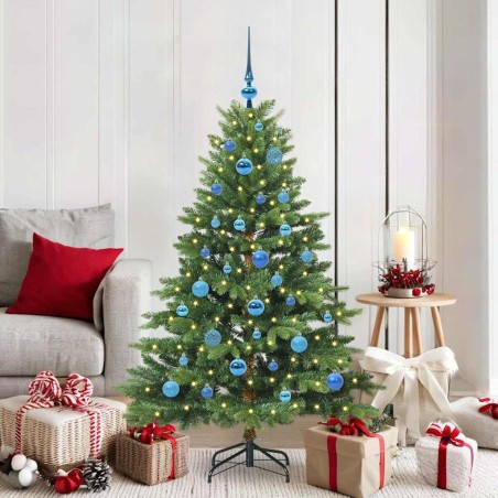Sapin de Noël artificiel avec 150 LED Vert 150 cm PE et PVC 543953543953