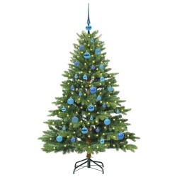 Sapin de Noël artificiel avec 150 LED Vert 150 cm PE et PVC 543953543953