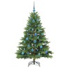 Sapin de Noël artificiel avec 150 LED Vert 150 cm PE et PVC 543953543953