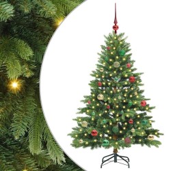 Sapin de Noël artificiel avec 150 LED Vert 150 cm PE et PVC 543954543954