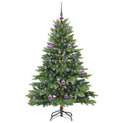 Sapin de Noël artificiel avec 150 LED Vert 150 cm PE et PVC 543955543955