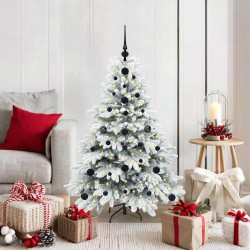 Sapin de Noël artificiel avec 150 LED Blanc 120 cm PE et PVC 543957543957