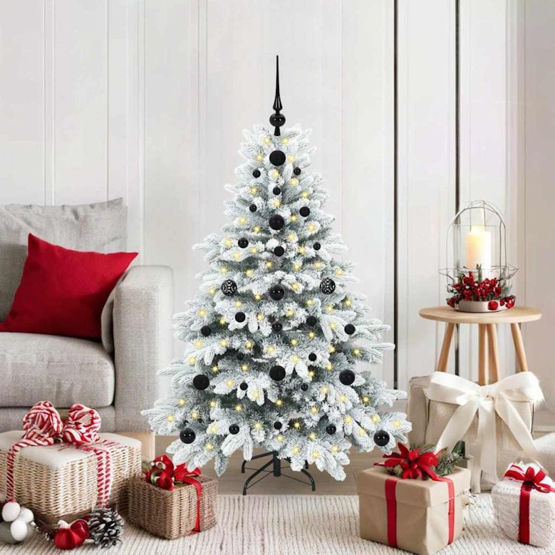 Sapin de Noël artificiel avec 150 LED Blanc 120 cm PE et PVC 543957543957