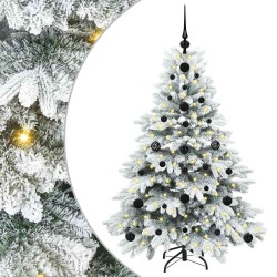 Sapin de Noël artificiel avec 150 LED Blanc 120 cm PE et PVC 543957543957