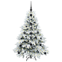Sapin de Noël artificiel avec 150 LED Blanc 120 cm PE et PVC 543957543957