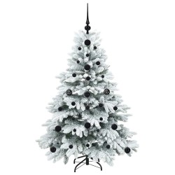 Sapin de Noël artificiel avec 150 LED Blanc 120 cm PE et PVC 543957543957