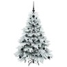 Sapin de Noël artificiel avec 150 LED Blanc 120 cm PE et PVC 543957543957