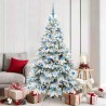 Sapin de Noël artificiel avec 300 LED Blanc 180 cm PE et PVC 543958543958