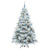 Sapin de Noël artificiel avec 300 LED Blanc 180 cm PE et PVC 543958543958