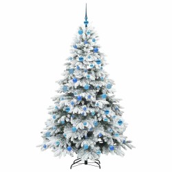 Sapin de Noël artificiel avec 300 LED Blanc 180 cm PE et PVC 543958543958