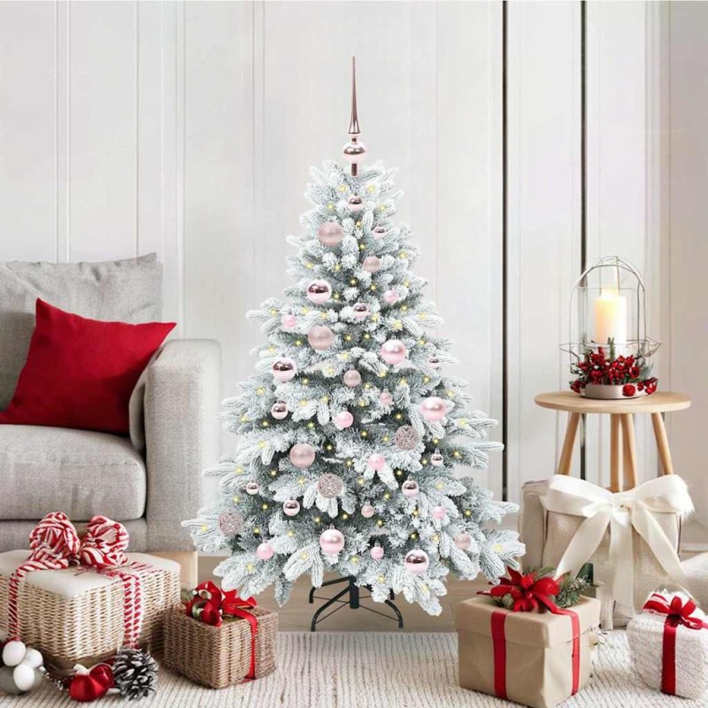 Sapin de Noël artificiel avec 150 LED Blanc 120 cm PE et PVC 543960543960