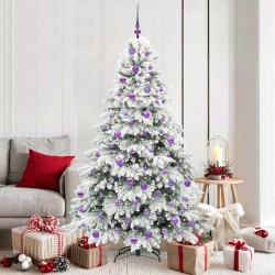 Sapin de Noël artificiel avec 300 LED Blanc 180 cm PE et PVC 543966543966