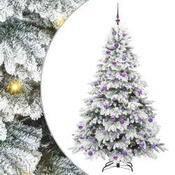 Sapin de Noël artificiel avec 300 LED Blanc 180 cm PE et PVC 543966543966