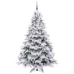 Sapin de Noël artificiel avec 300 LED Blanc 180 cm PE et PVC 543966543966