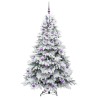 Sapin de Noël artificiel avec 300 LED Blanc 180 cm PE et PVC 543966543966