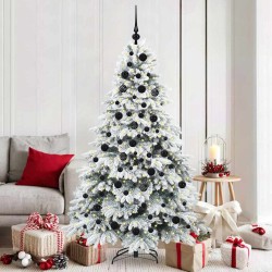 Sapin de Noël artificiel avec 300 LED Blanc 180 cm PE et PVC 543968543968
