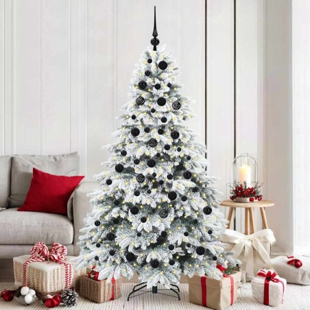 Sapin de Noël artificiel avec 300 LED Blanc 180 cm PE et PVC 543968543968