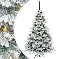 Sapin de Noël artificiel avec 300 LED Blanc 180 cm PE et PVC 543968543968