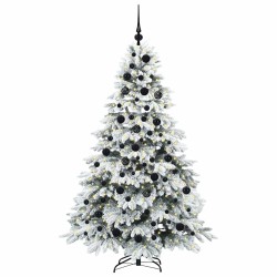 Sapin de Noël artificiel avec 300 LED Blanc 180 cm PE et PVC 543968543968