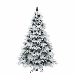 Sapin de Noël artificiel avec 300 LED Blanc 180 cm PE et PVC 543968543968