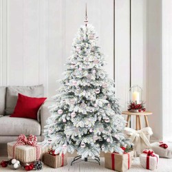 Sapin de Noël artificiel avec 300 LED Blanc 180 cm PE et PVC 543969543969
