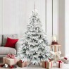 Sapin de Noël artificiel avec 300 LED Blanc 180 cm PE et PVC 543969543969