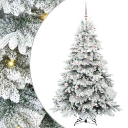 Sapin de Noël artificiel avec 300 LED Blanc 180 cm PE et PVC 543969543969