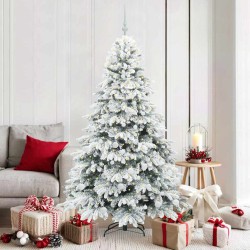 Sapin de Noël artificiel avec 300 LED Blanc 180 cm PE et PVC 543970543970