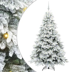Sapin de Noël artificiel avec 300 LED Blanc 180 cm PE et PVC 543970543970