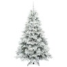 Sapin de Noël artificiel avec 300 LED Blanc 180 cm PE et PVC 543971543971