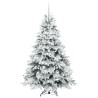 Sapin de Noël artificiel avec 300 LED Blanc 180 cm PE et PVC 543971543971
